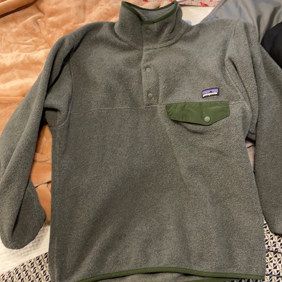 Patagonia Sweaters - Patagonia Synchilla Nickel w/ Northern Green Fleece M